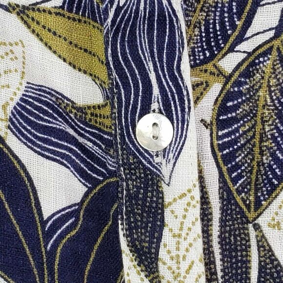 Tahari Shirt Linen Tropical Button Up Women’s Plus Size 2X Long Sleeve Resort - Picture 7 of 11